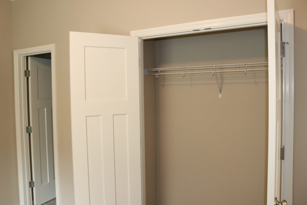 Closet in a bedroom at Patriots Place in Valdosta, Georgia