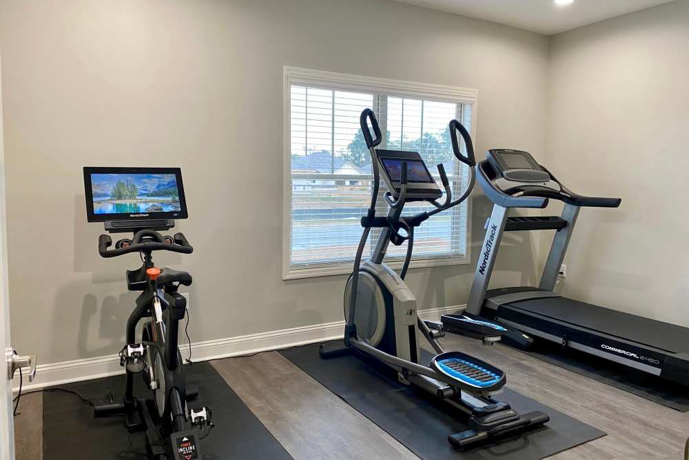 Exercise equipment at Patriots Place in Valdosta, Georgia