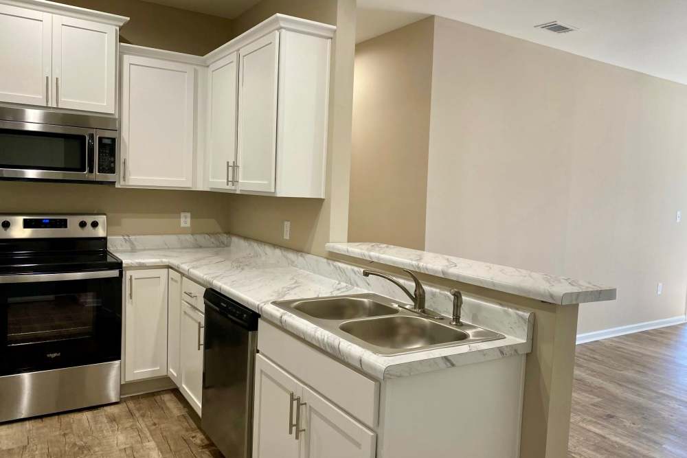 Kitchen at Patriots Place in Valdosta, Georgia