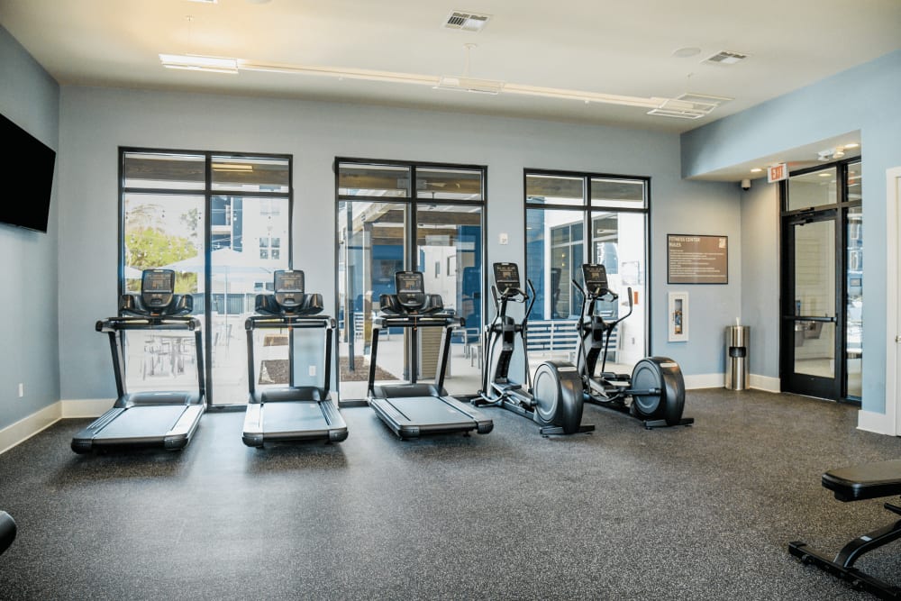 Cardio equipment at The Waters at Ransley in Pensacola, Florida