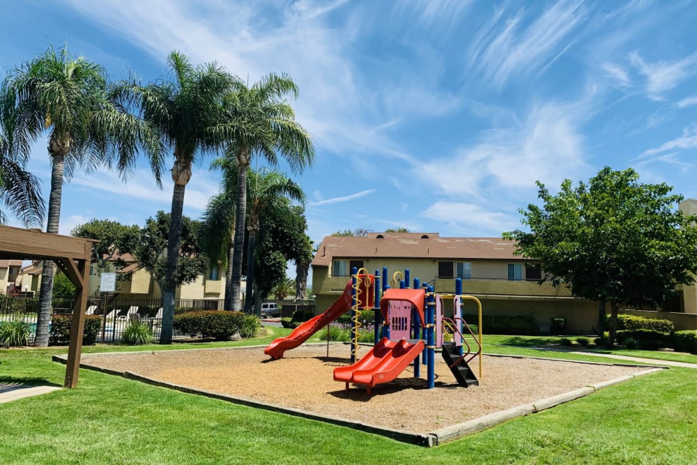 Playground at Peppertree Place Apartments in Riverside, California