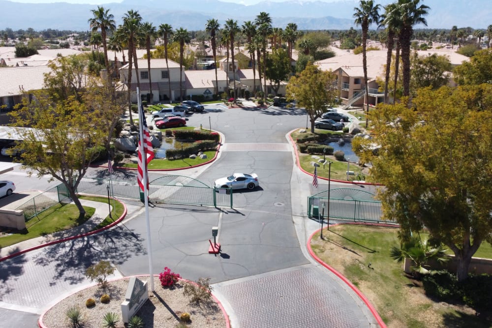 Parking lots at Desert Oasis in Palm Desert, California