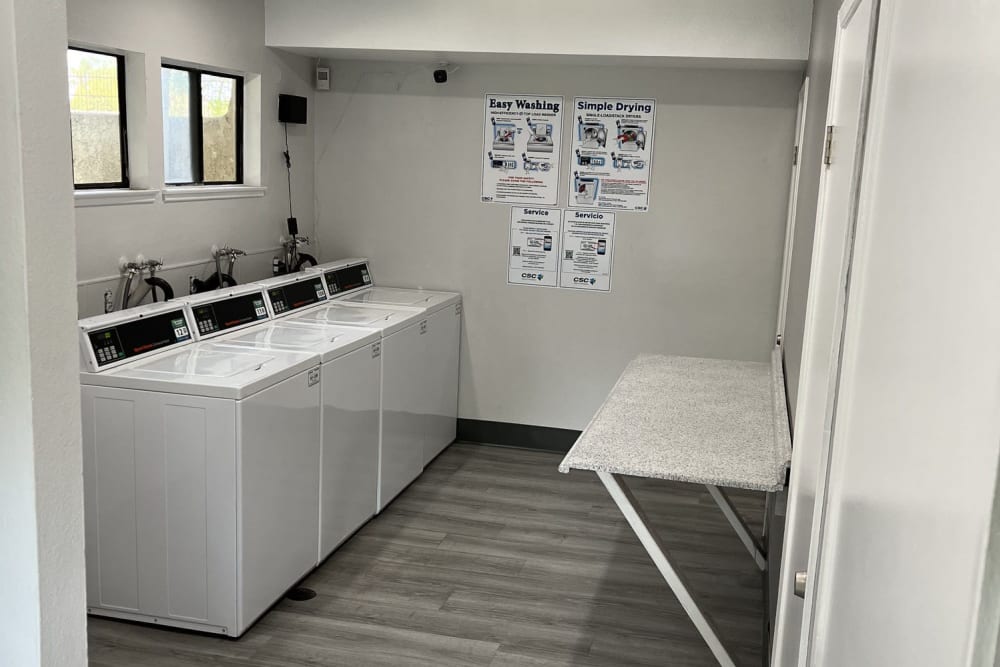 laundry facility at Sierra Gardens in Riverside, California