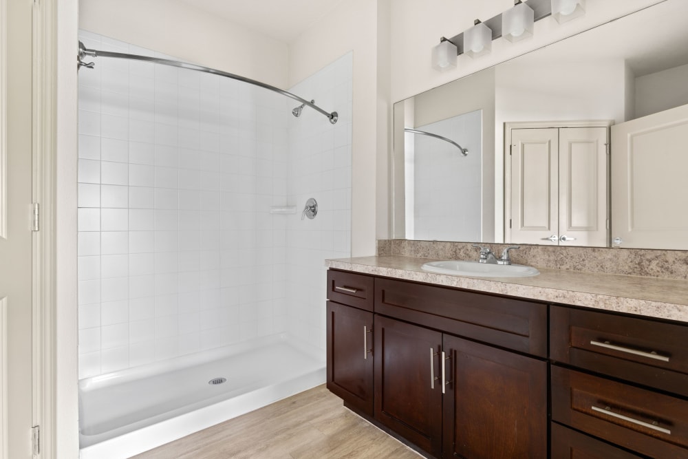 Personal Bathroom with shower area at Lakeline at Bartram Park in Jacksonville, Florida