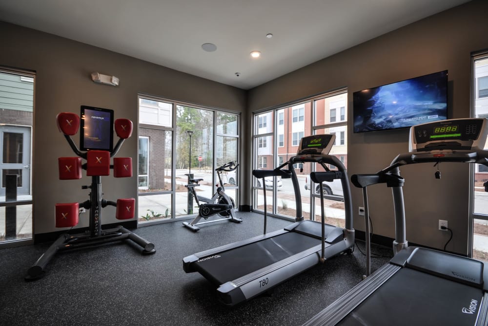 Cardio equipment in our fitness center at Parks at Nexton in Summerville, South Carolina