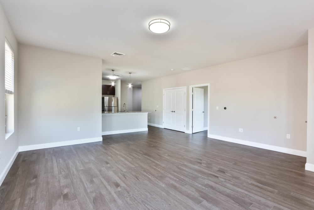 Spacious floor plans in a model home at Five 10 Flats in Bethlehem, Pennsylvania