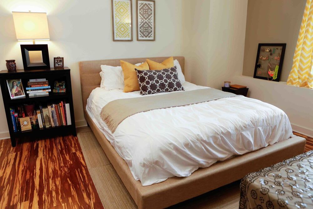 Bedroom area at Lofts at 401 Cherry in Macon, Georgia 