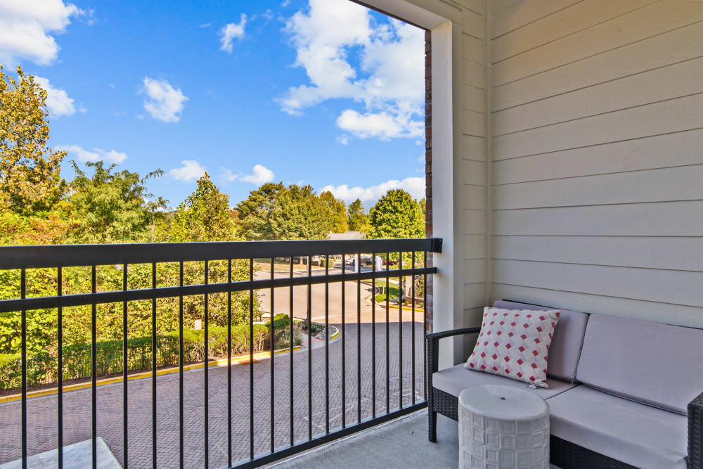 Private balcony at an apartment at Artessa in Franklin, Tennessee