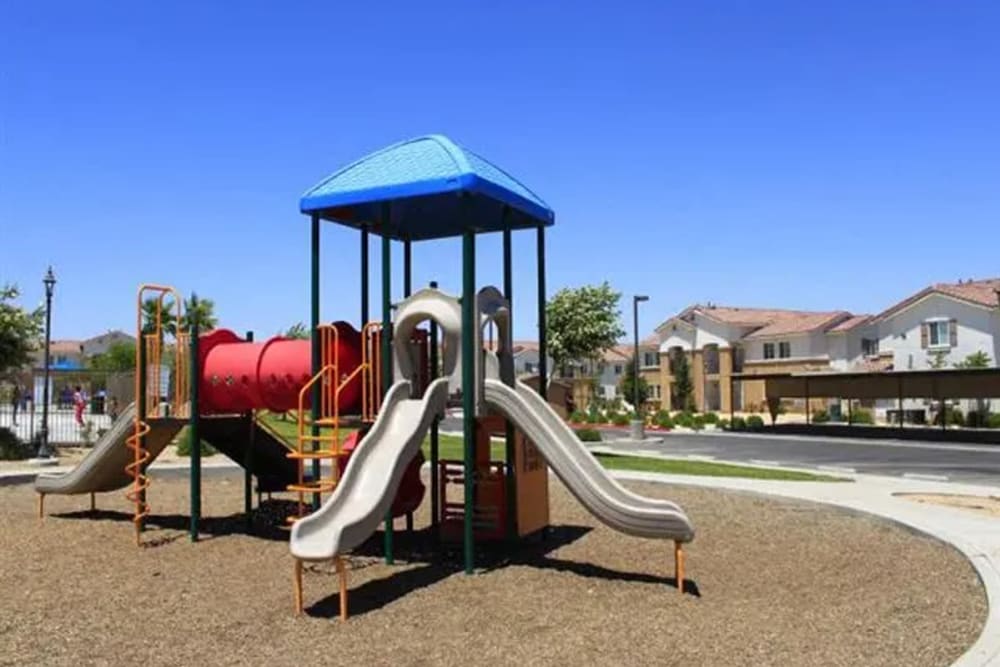 Outdoor playground at Casa Bella in Victorville, California