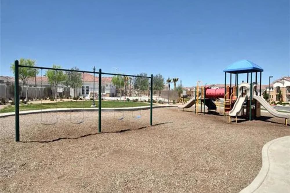 Outdoor play area at Casa Bella in Victorville, California