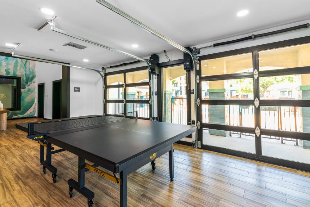 Table tennis at Mateo Apartment Homes in Arlington, Texas