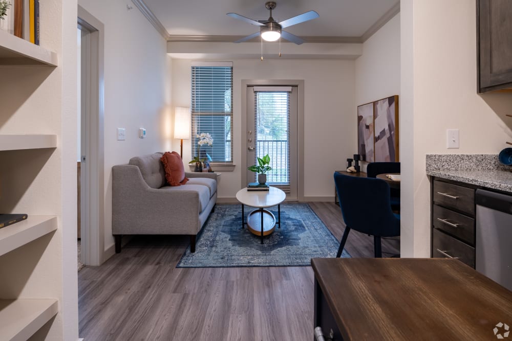 Open room with hardwood floors at The Preserve at Willow Park in Willow Park, Texas