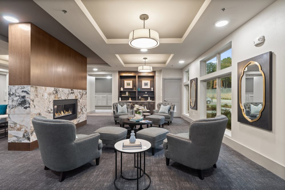 Clubhouse lounge at The Preserve at Willow Park in Willow Park, Texas