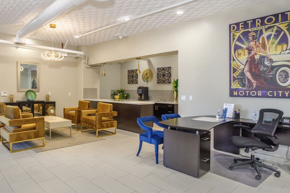 Leasing office at The Deco at Victorian Square in Sparks, Nevada
