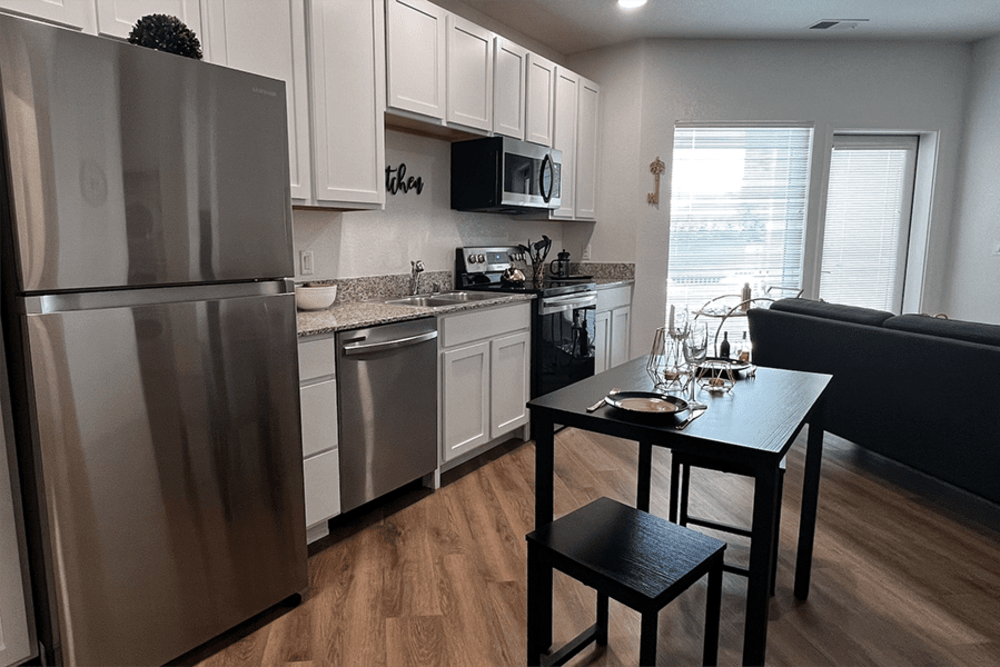 Spacious kitchen at The Deco at Victorian Square in Sparks, Nevada
