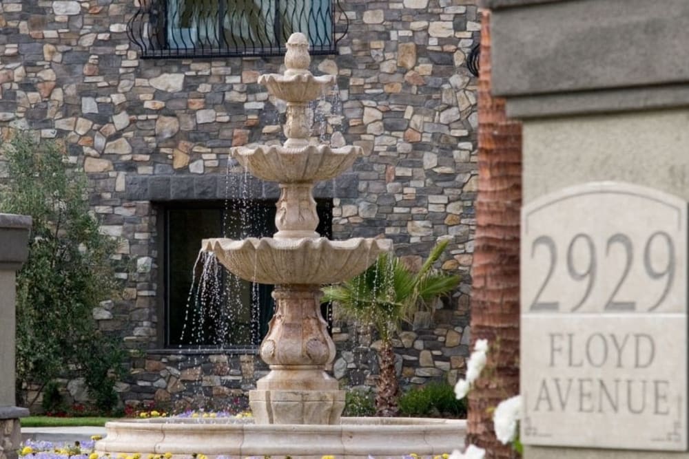 Fountain at Villas At Villaggio in Modesto, California