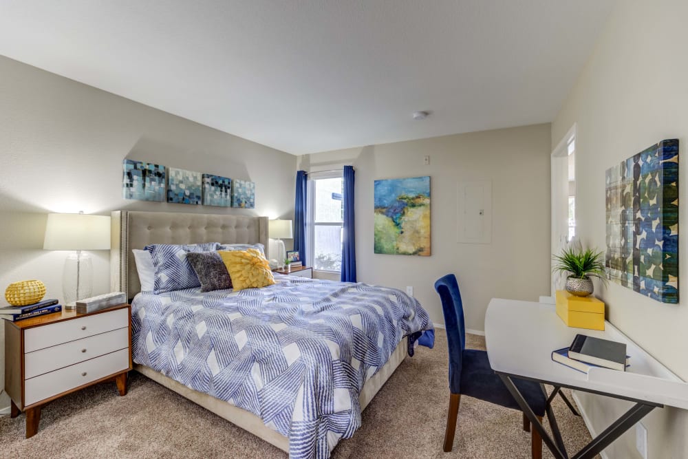 Spacious bedroom at Ascent at Silverado in Las Vegas, Nevada