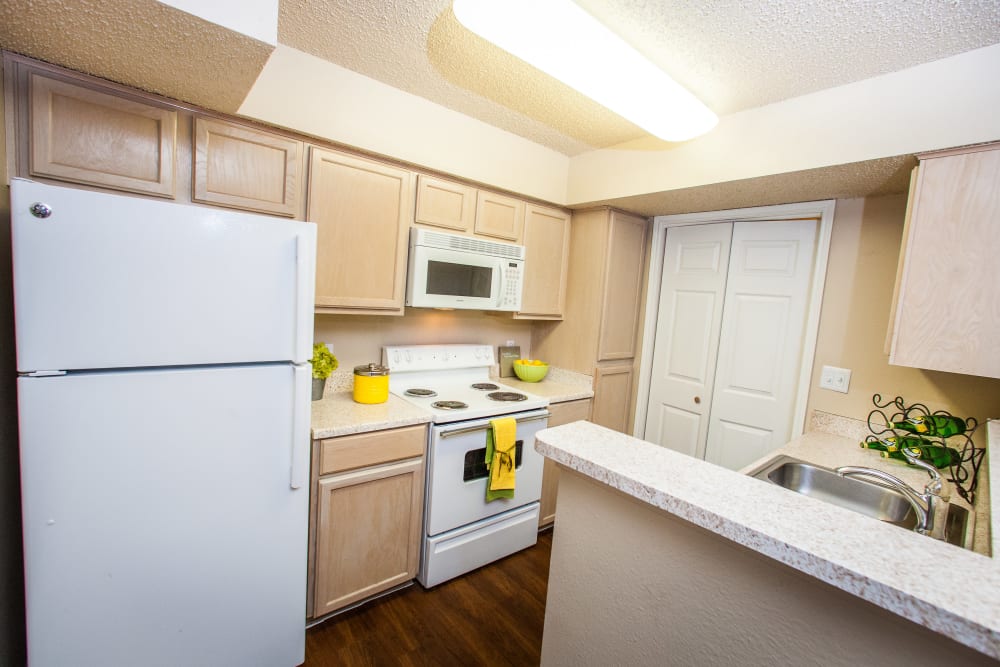 Large fridge in a home at Ashley Oaks in San Antonio, Texas