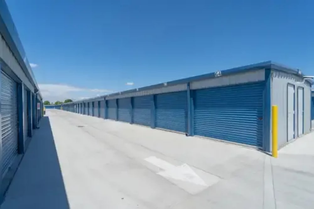 Exterior storage units of Austin Road Self Storage in Manteca, California