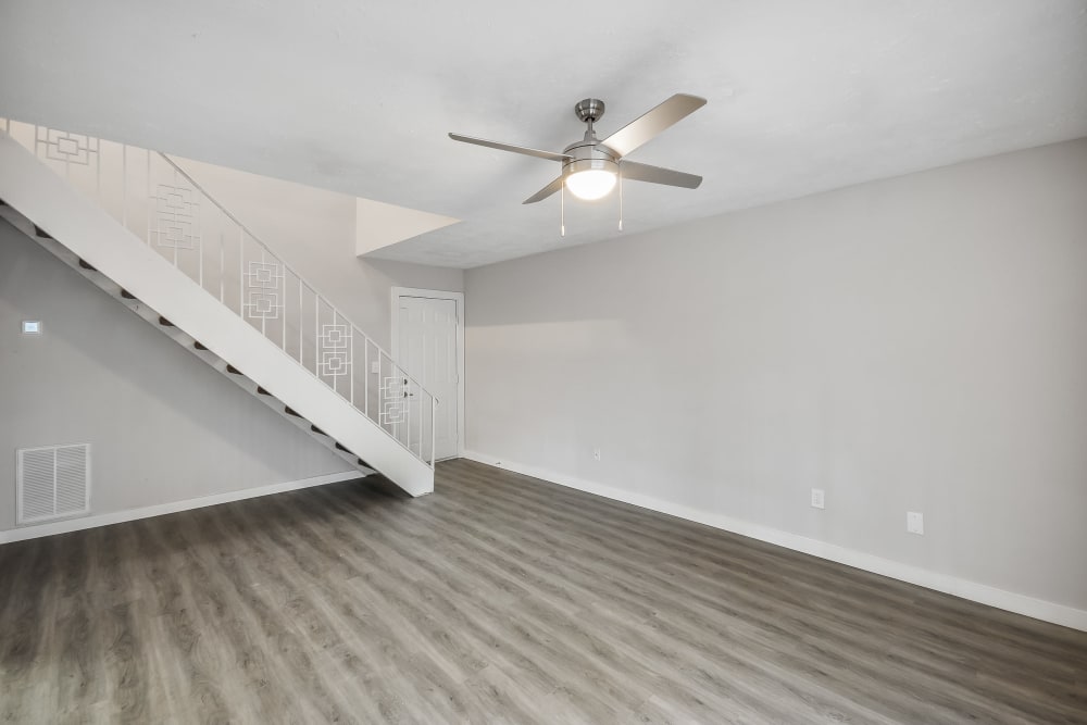 Wood-style flooring at Parkside in Doraville, Georgia