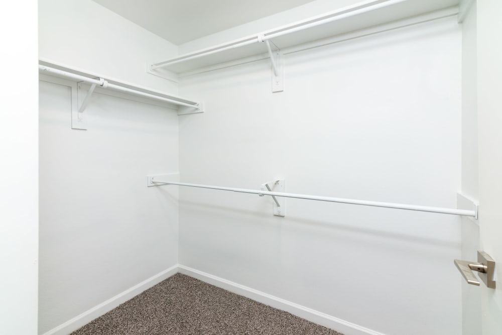 Closet at Cleo Luxury Apartments in Dallas, Texas