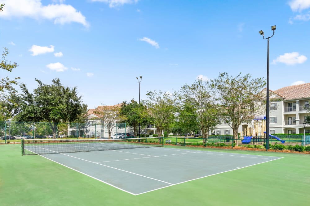 Tennis court at Mirador & Stovall at River City in Jacksonville, Florida