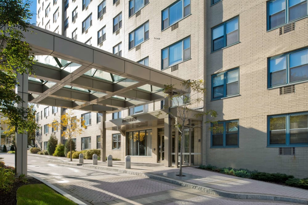Entrance into Parkside Place in Cambridge, Massachusetts