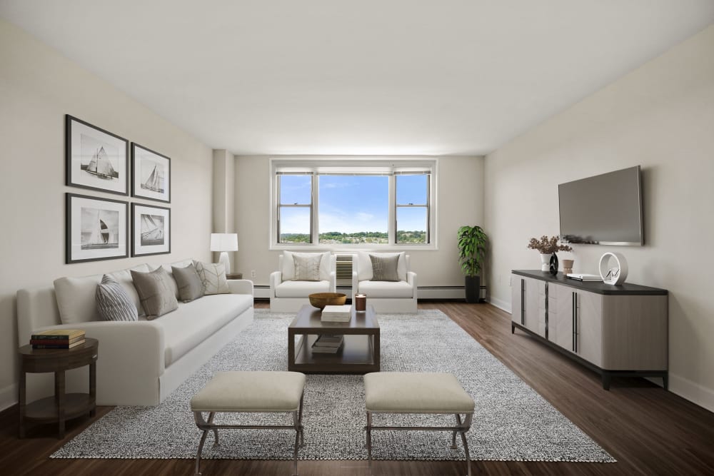 Comfortable Three bedroom living space at Parkside Place in Cambridge, Massachusetts