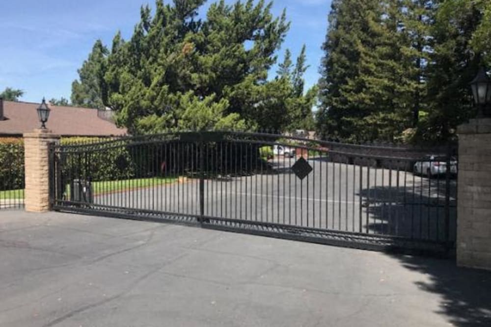 Security gate at Espana East in Sacramento, California