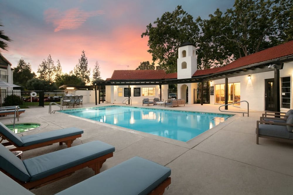 Outdoor swimming pool at Laurel Creek in Fairfield, California