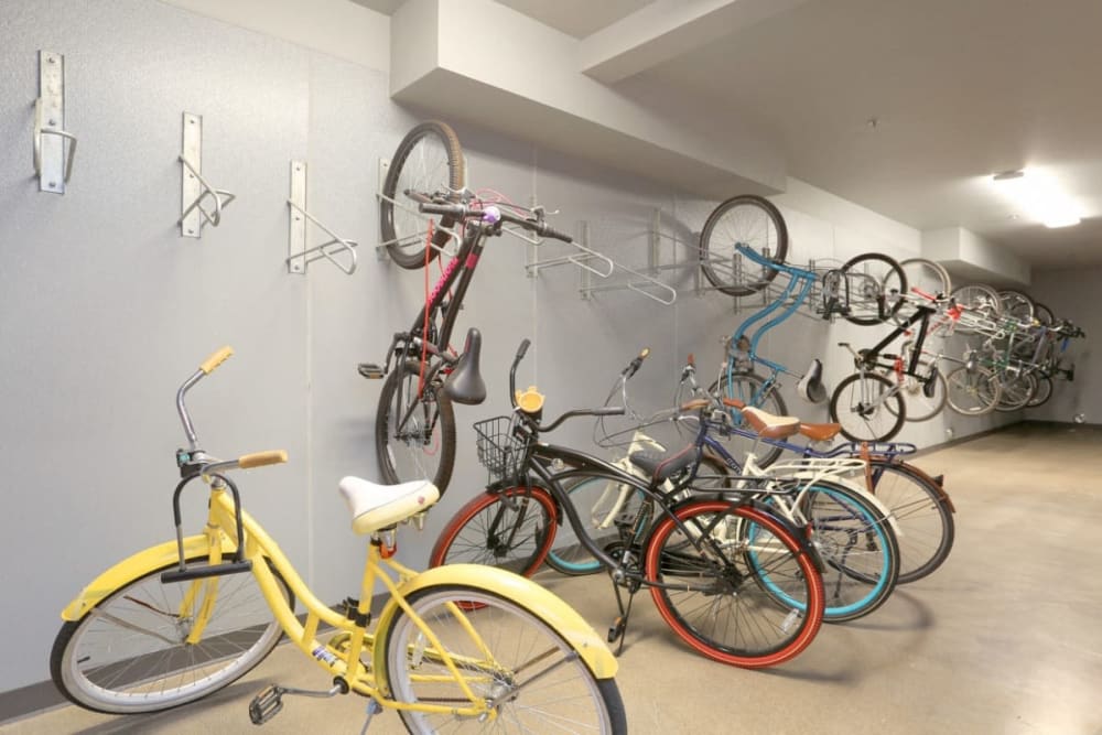 Bike storage at Cedar Flats in Chico, California
