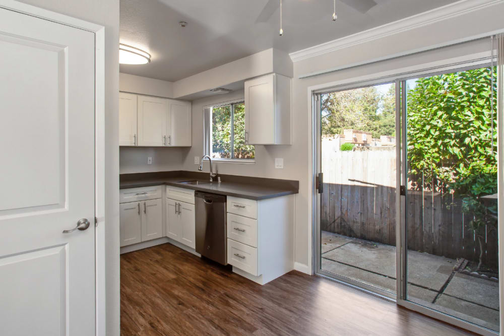 Kitchen area of Spring Lake Apartment Homes in Santa Rosa, California