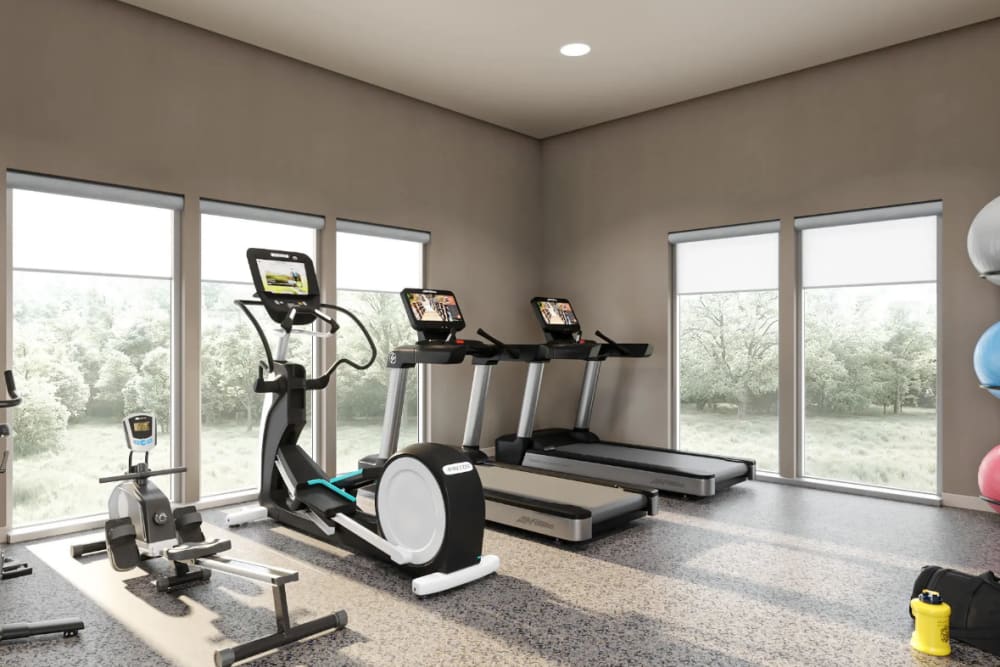 Fitness center at Park Ridge Apartment Homes in Rohnert Park, California