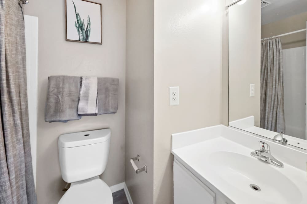 Bathroom with nice toilet at Steeplechase Apartments in Largo, Maryland