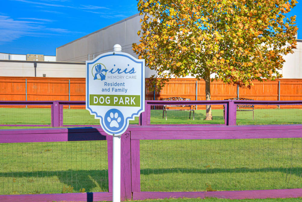 Dog Park at Iris Memory Care of NW Oklahoma City in Oklahoma City, Oklahoma