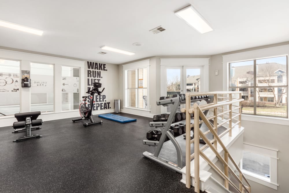 Modern gym at Sterling Place in Columbus, Ohio