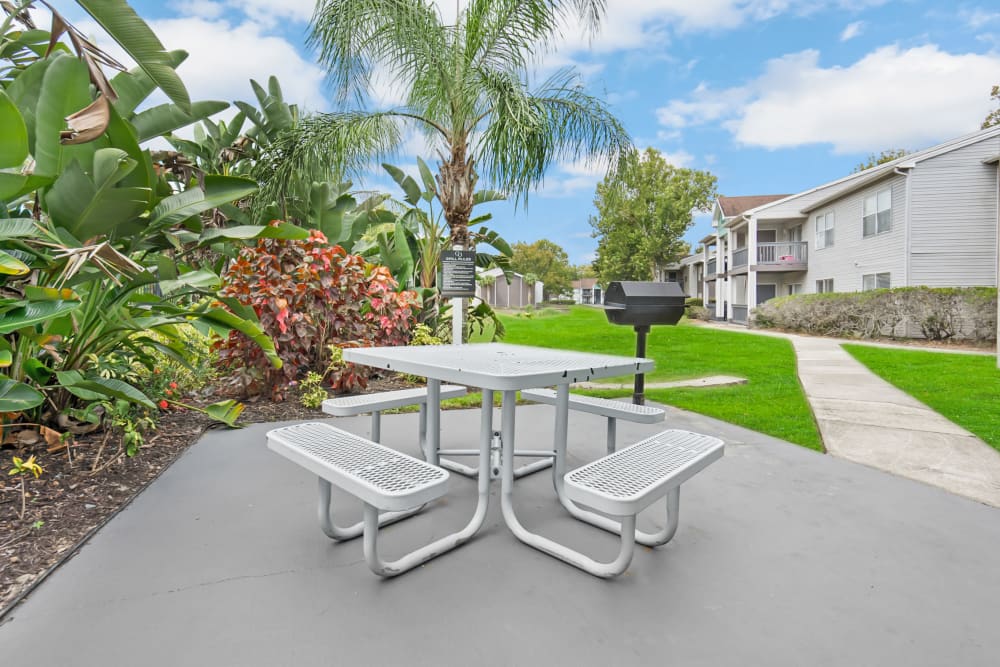 Picnic table at The Isle Apartments in Orlando, Florida