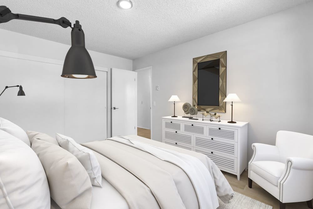 Bedroom at Vista Apartments in Chula Vista, California