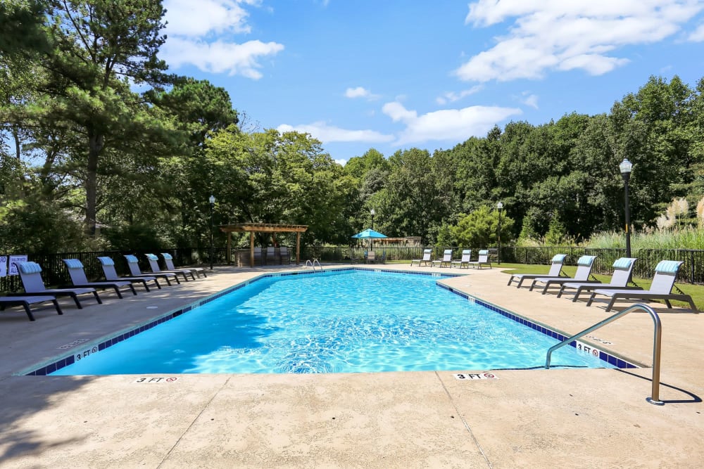 Swimming pool at The Laurel Apartments in Spartanburg, South Carolina