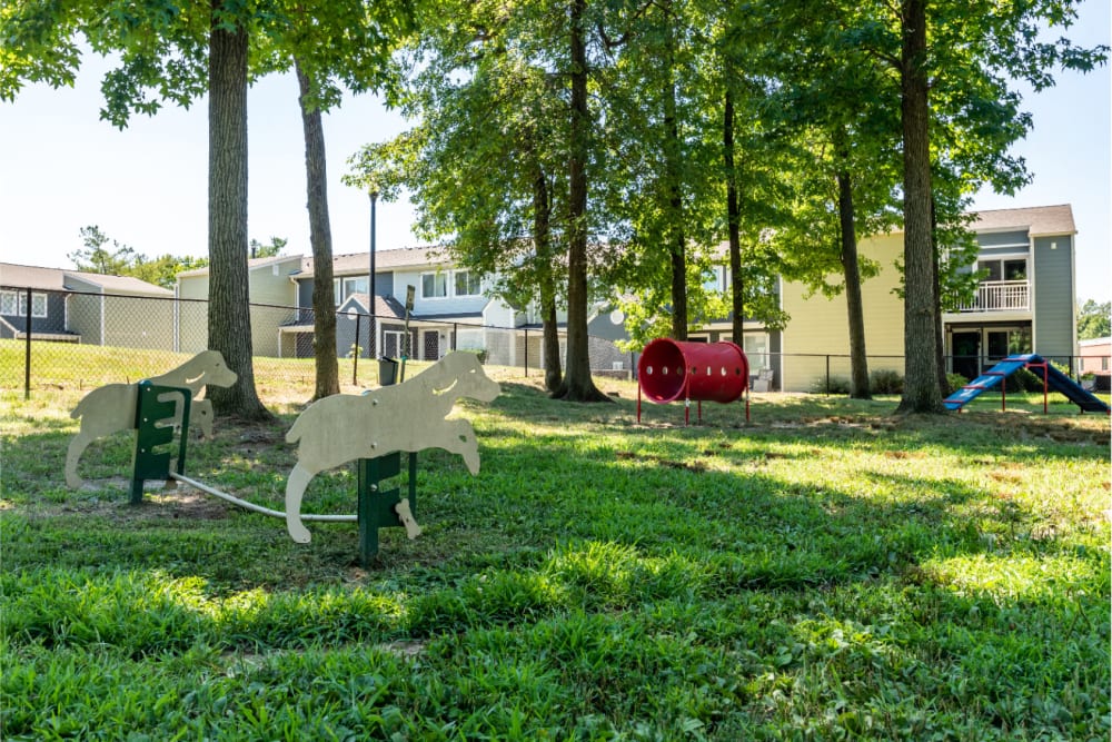 Dog park at The Seasons Apartments in Laurel, Maryland