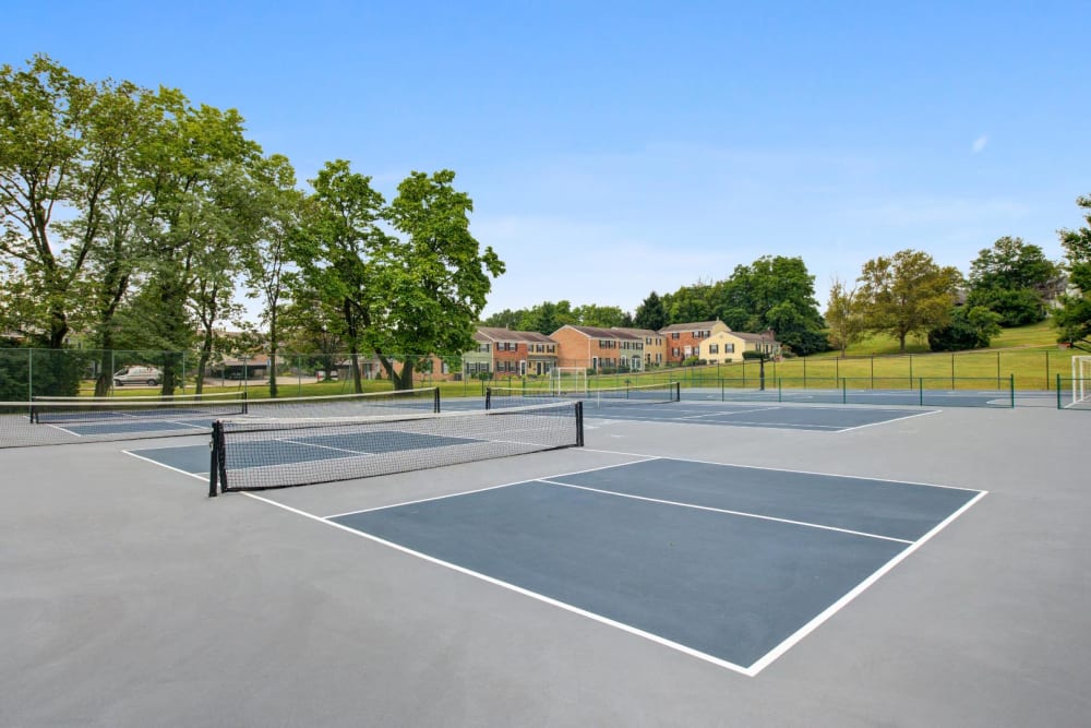 Pickleball court at Villages of Wildwood in Fairfield, Ohio