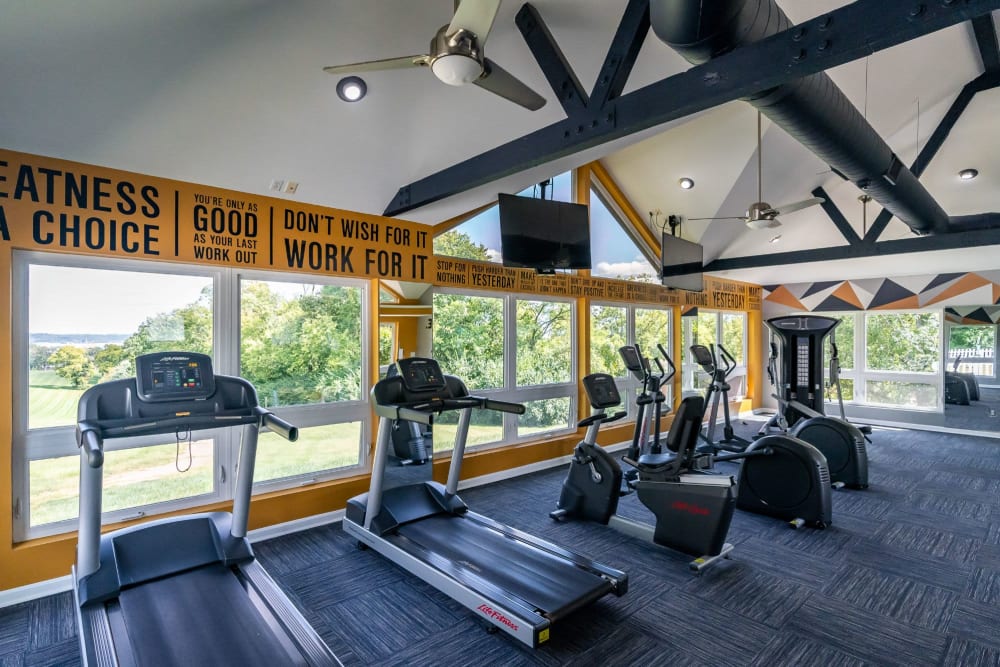 Fitness center at Villages of Wildwood in Fairfield, Ohio