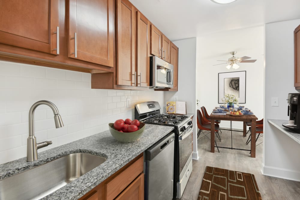 model kitchen  at Rolling Park Apartments in Windsor Mill, Maryland