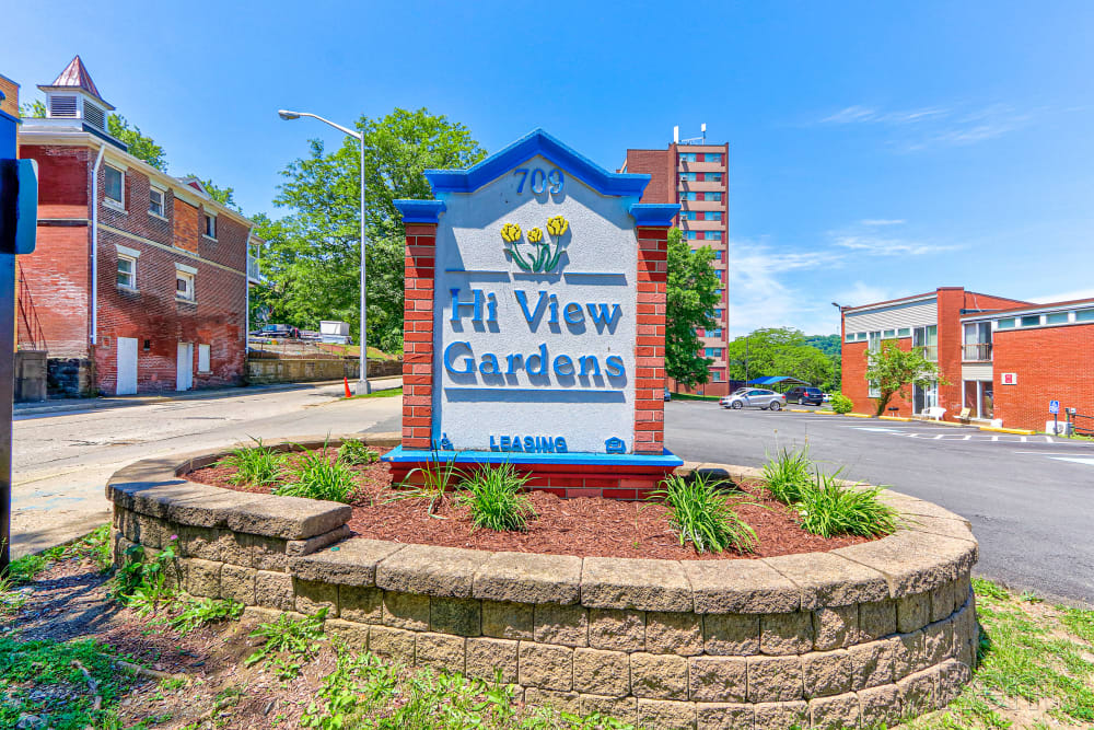 Exterior area of Hi View Gardens in McKeesport, Pennsylvania