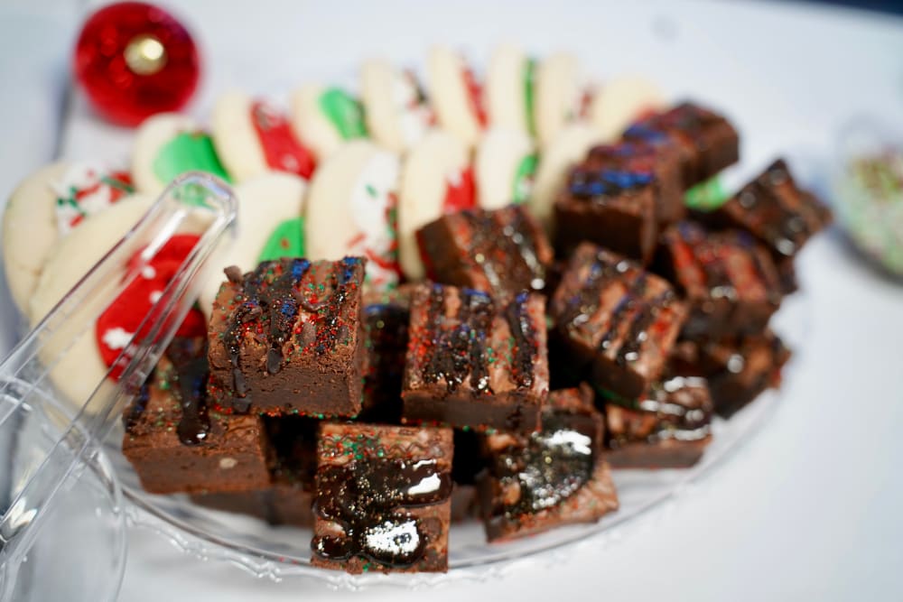 Mouth watering brownies at The Mayfair Apartment Homes in New Orleans, Louisiana