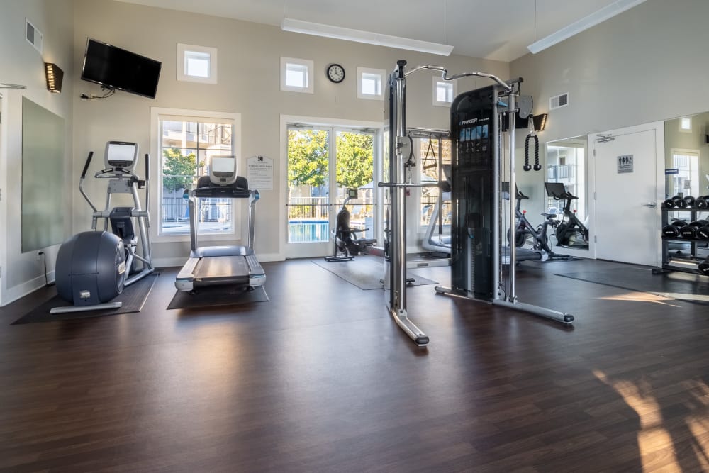 fitness center at The Kensington in Pleasanton, California