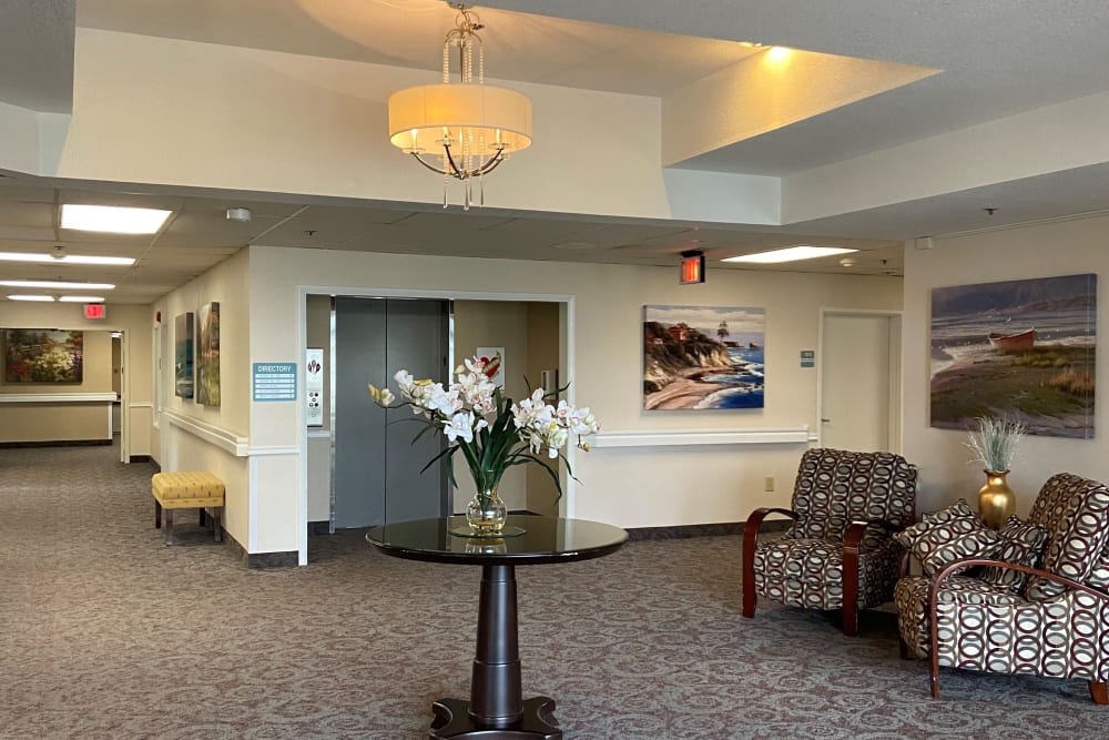 Lobby at Neawanna By The Sea in Seaside, Oregon
