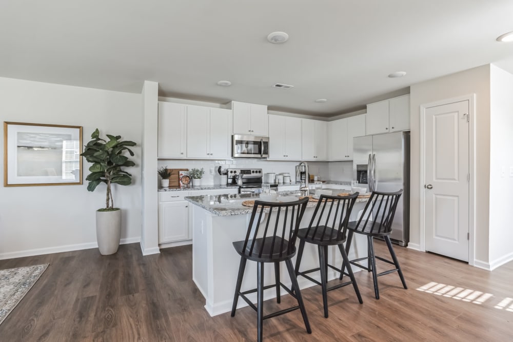 Kitchen at Lattitude34 Dillard Creek | Townhomes in Greer, SC