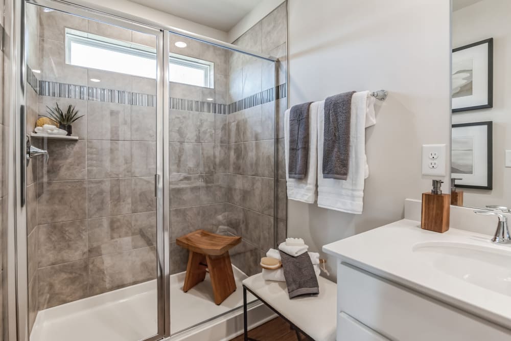 Bathroom at Lattitude34 Dillard Creek | Townhomes in Greer, SC