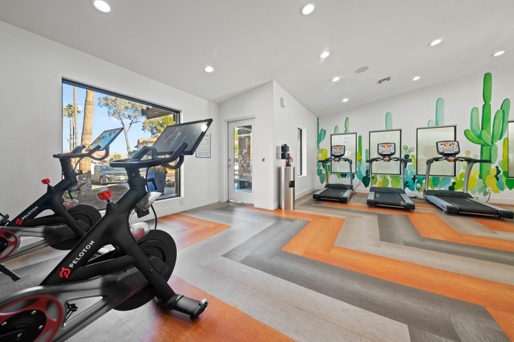 State-of-the-Art Fitness Center with Peloton at Asteria Apartments in Tempe, AZ